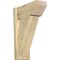 Ekena Millwork Traditional Slat Rough Sawn Outlooker, Douglas Fir, 8"W x 18"D x 26"H OUT08X18X26TRA06RDF - alternate 1
